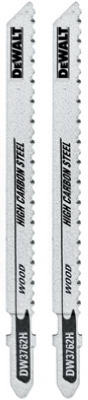 2-pack 4-inch T-shank High-carbon Steel Jigsaw Blades, 10 Tpi, Model Dw3762h2