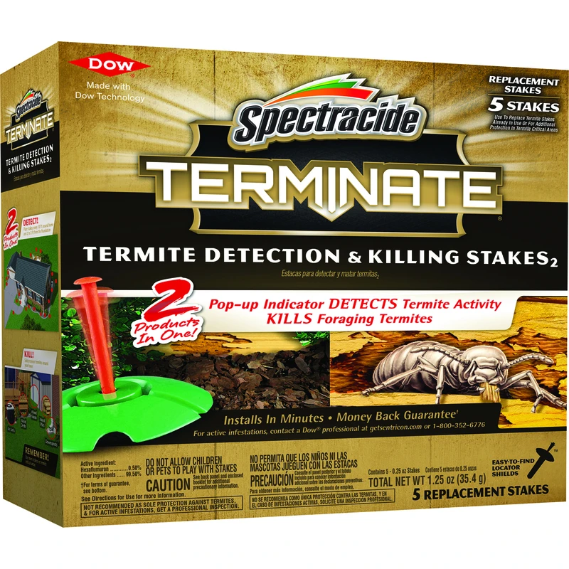 Terminate Termite Killing Stakes 5-count With Locator Shields & Digging Tool