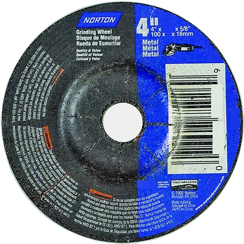 4 In. Diameter X 1/8 In. Thick Aluminum Oxide Grinding Wheel 15280 Rpm