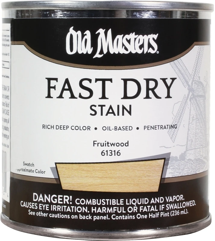 61316 0.5 Pint Fast Dry Fruitwood Wood Stain