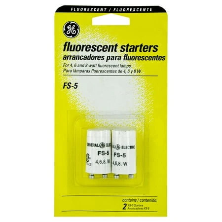 Ge Ballast 80621 2 Pack 4, 6 & 8 Watt Fluorescent Starters