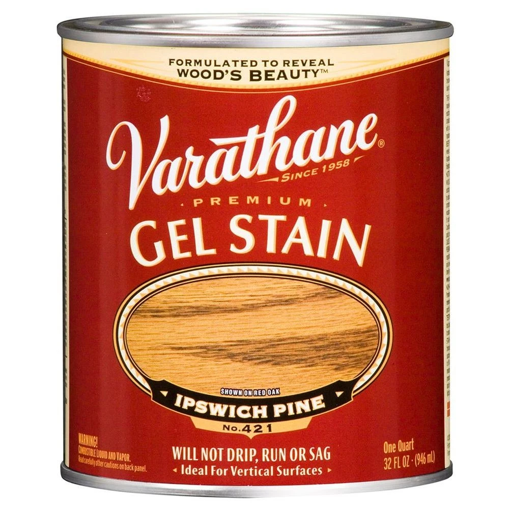 1 Quart Ipswich Pine Premium Gel Stain No. 421 By Varathane