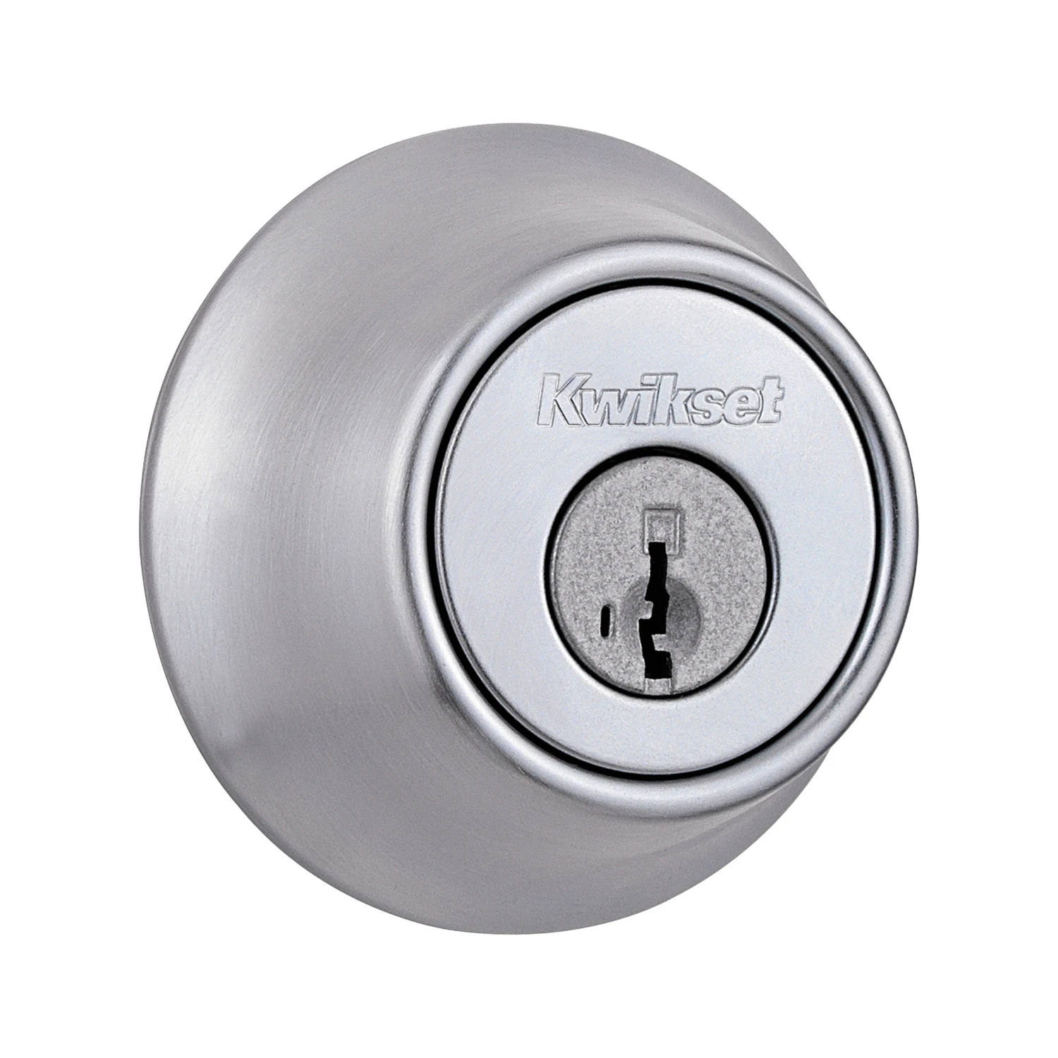 660 Series Satin Chrome Single Cylinder Deadbolt With Smartkey Security