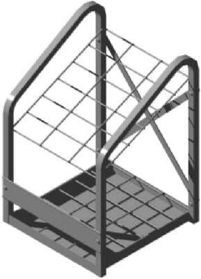 True Value Sam Pievac 6001-442 Angled Cut Pipe Rack With 18 Rectangular ...