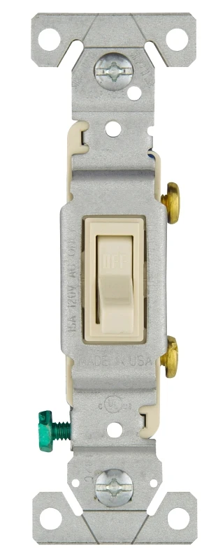 1301-7la 15a Grounded Toggle Switch, Pack Of 10, Industrial Design