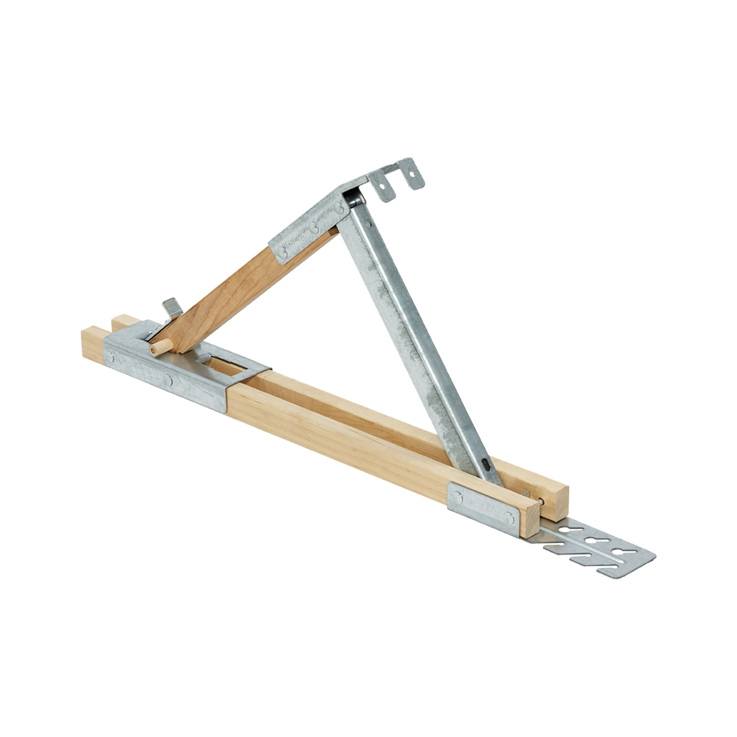 Adjustable Roof Bracket 12 In. Platform, Steel/wood, Model 2510, 1 Pk