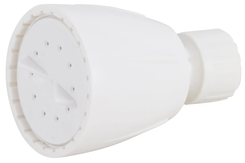 S1210201wh Adjustable Spray Shower Head, 2 Gpm, White Plastic