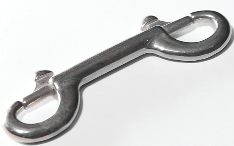 163m Double End Bolt Snap 4-5/8 In Zinc Malleable Iron With 3/8 In Opening