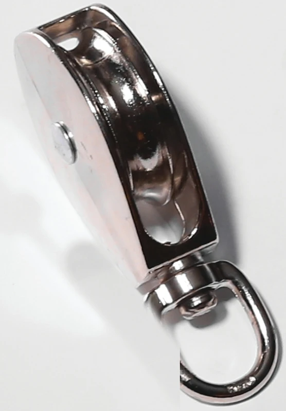 Baron 0173ZD-1/2 Swivel Eye Single Pulley, 1/2 In. Sheave, 5/32 In. Rope