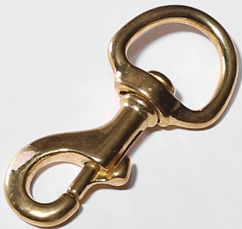 1 In. Diameter X 3-5/8 In. Length Polished Bronze Bolt Snap 240 Lb Working Load