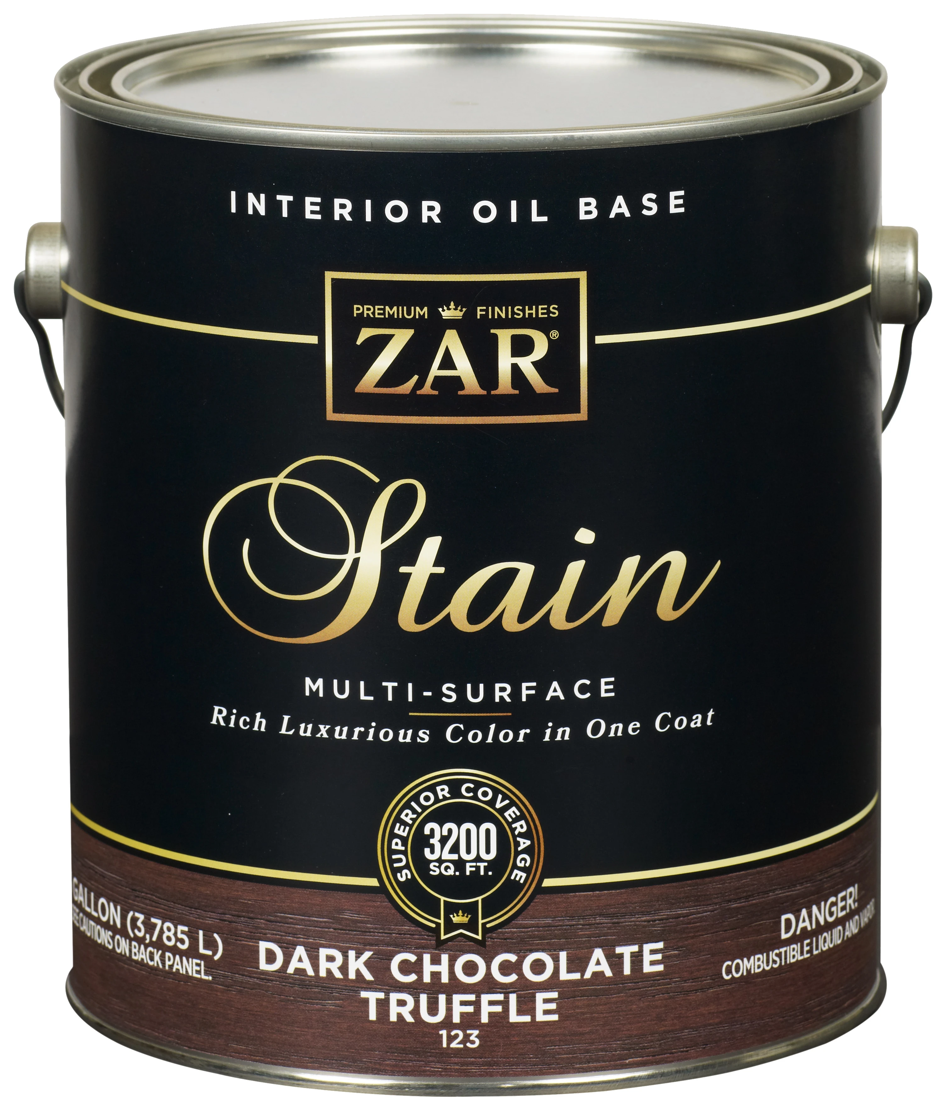Zar 12333 Moorish Teak Oil-based Wood Stain, 1 Gallon Can