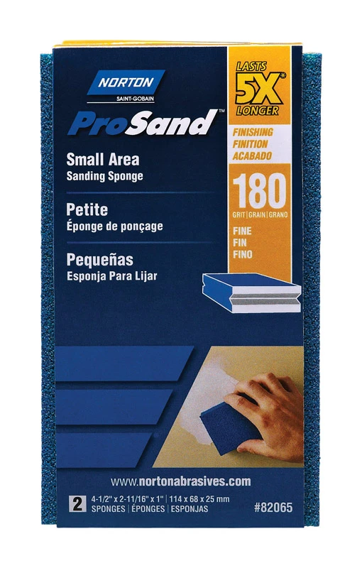 Prosand 4.5 In. X 2.69 In. X 1 In. 180 Grit Fine Sanding Sponge