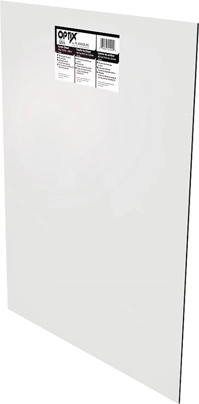 Optix 30" X 36" X 0.100" Clear Acrylic Sheet, 10 Year Warranty