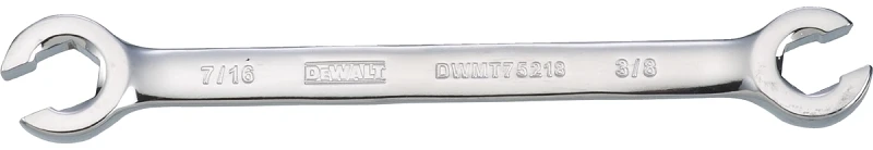 Flare Nut Wrench 3/8 X 7/16 Inch Open End Steel Tool