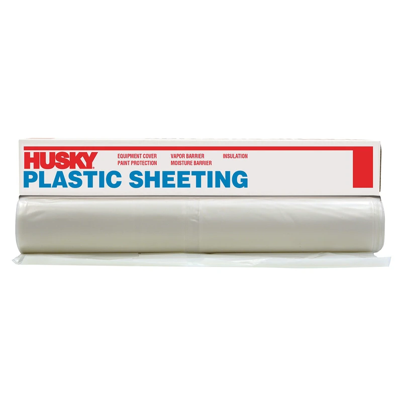 Clear Plastic Sheeting 1 Mil Thick, 12 Ft Wide X 400 Ft Long
