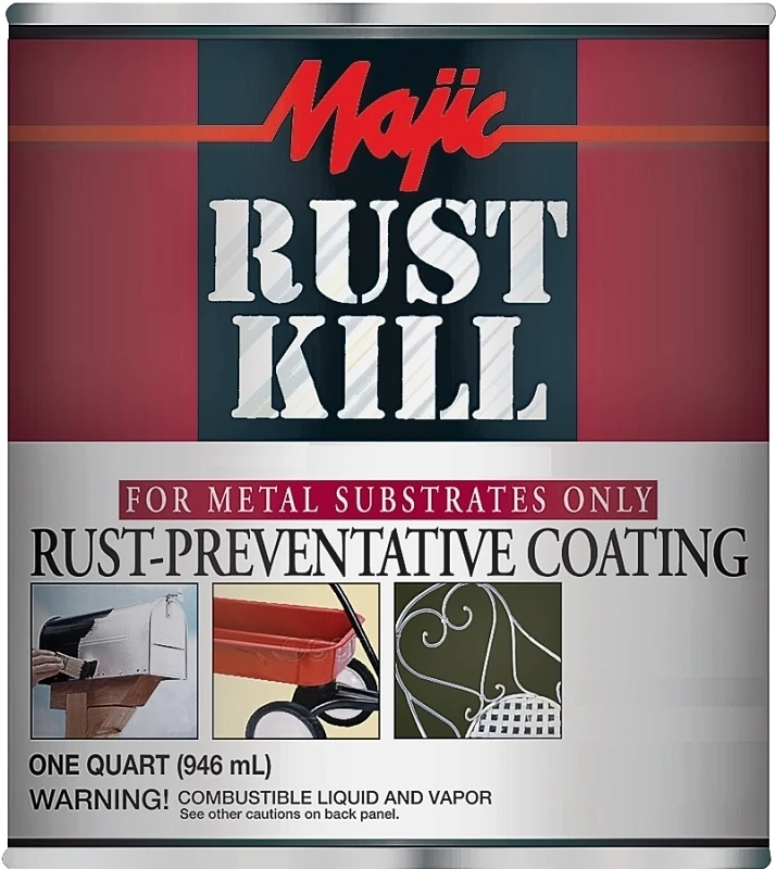 8-6021-2 Semi Gloss White Rust Kill Quart