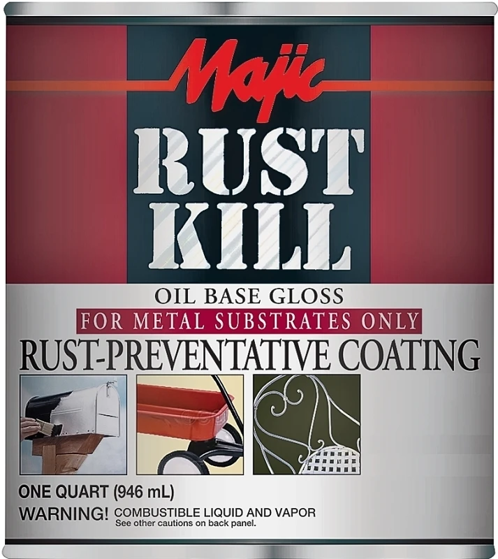 8-6007-2 Machine Green Rust Kill Enamel Quart