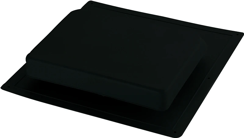 37 In. Nfa Black Plastic Slant-back Roof Louver Vent Ir61bl
