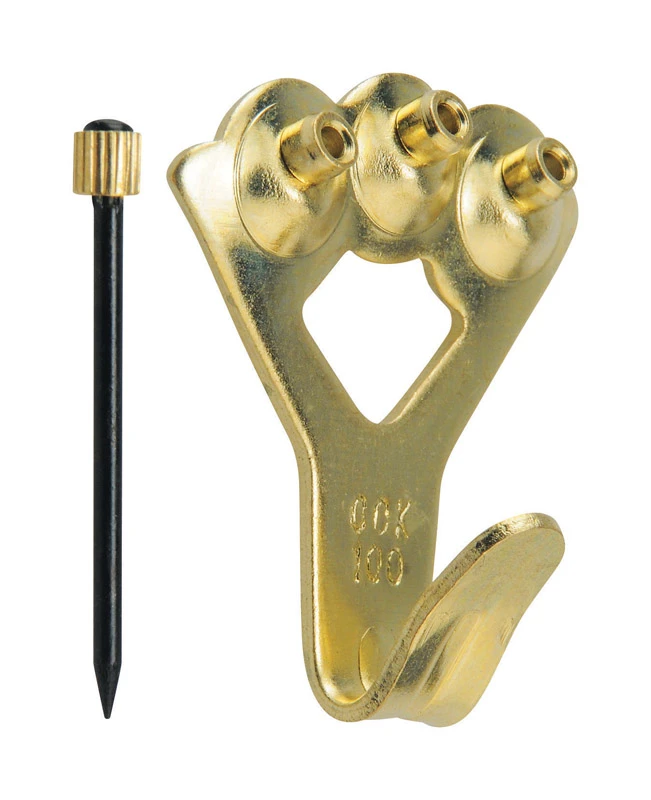 Ook Brass-plated Blue Picture Hanger 100 Lb Capacity 1 Pk Model 533014