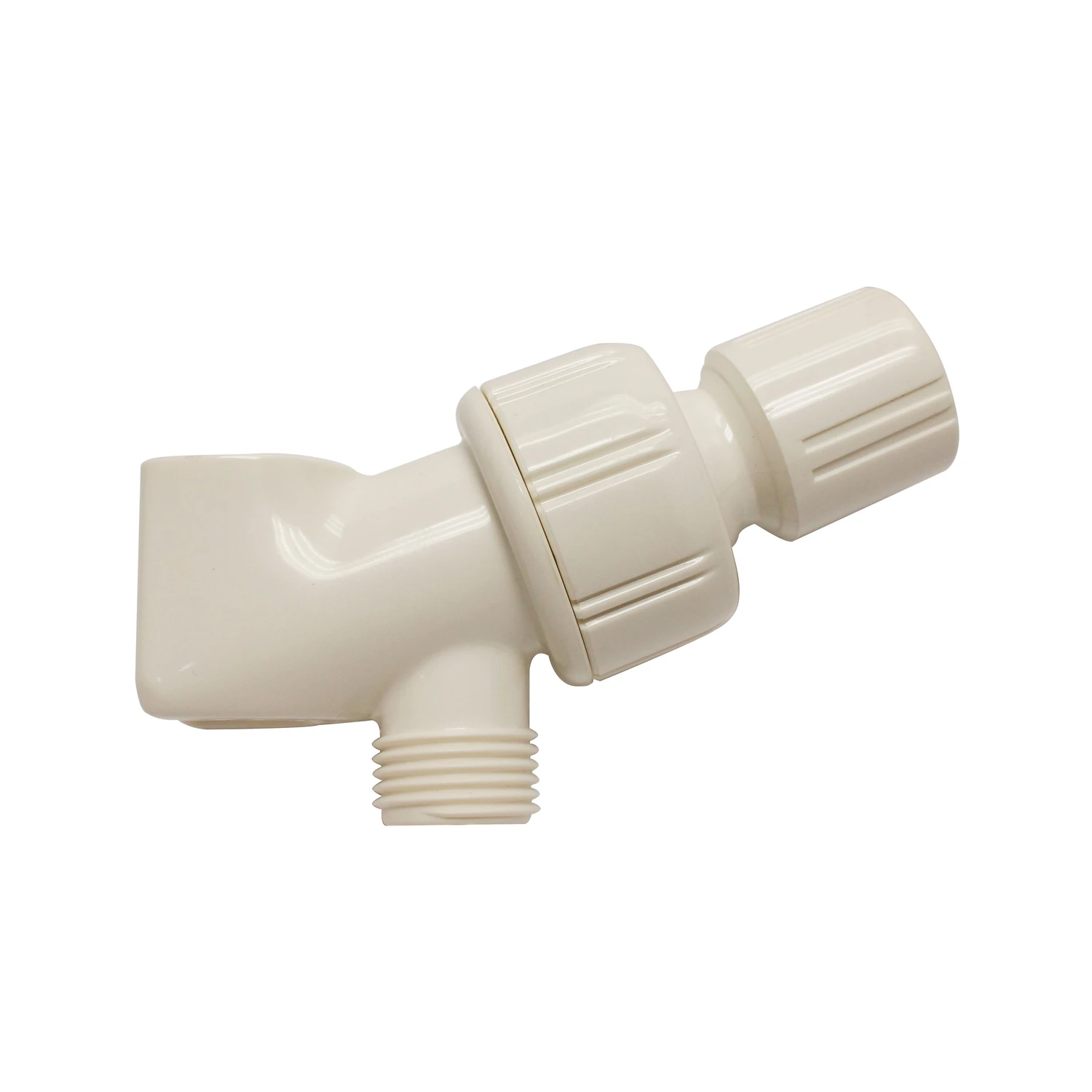 Pp828-64 White Plastic Swivel Shower Arm Bracket For Handheld Showers