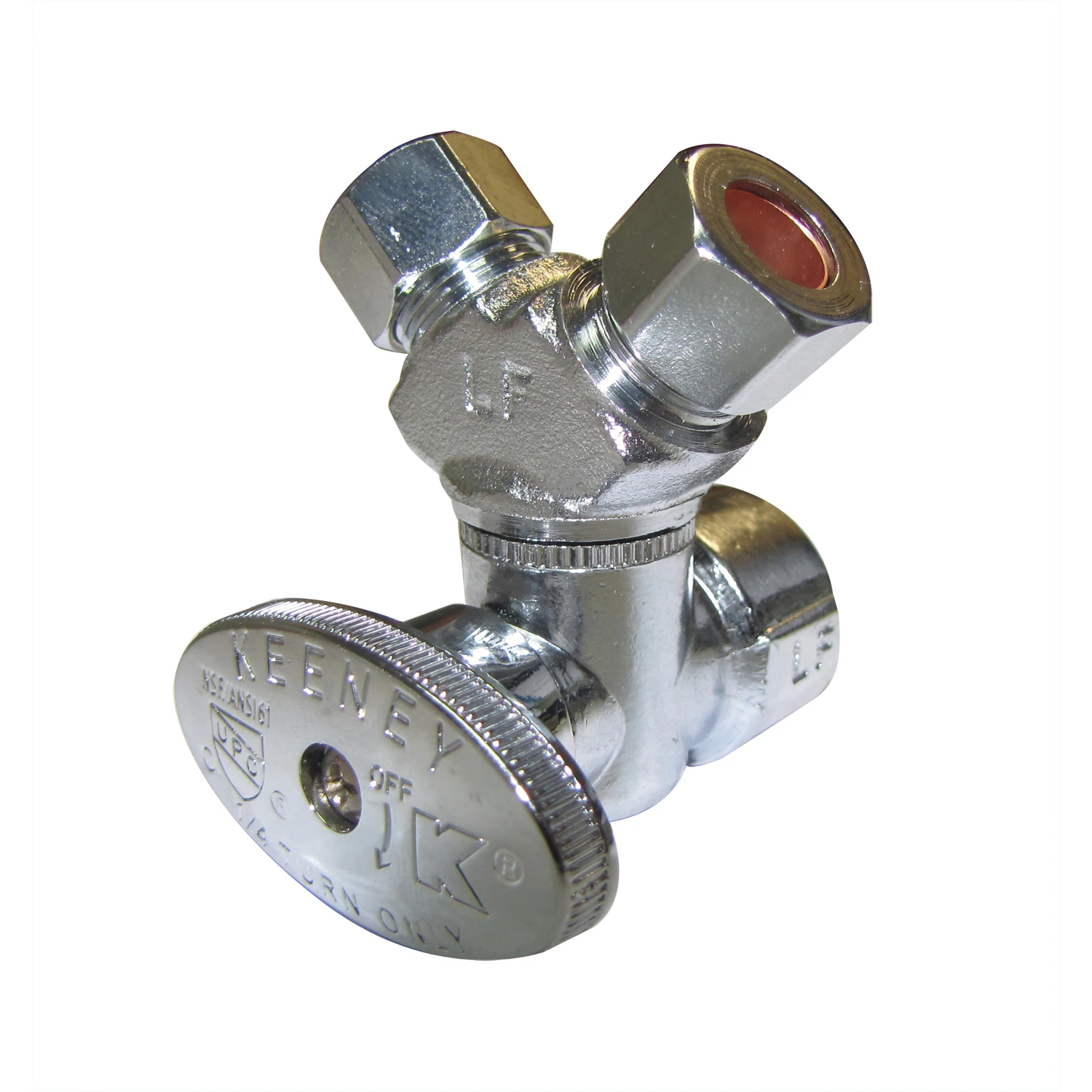 1/2 In. Fip X 3/8 In. Compression Brass 3-way Valve