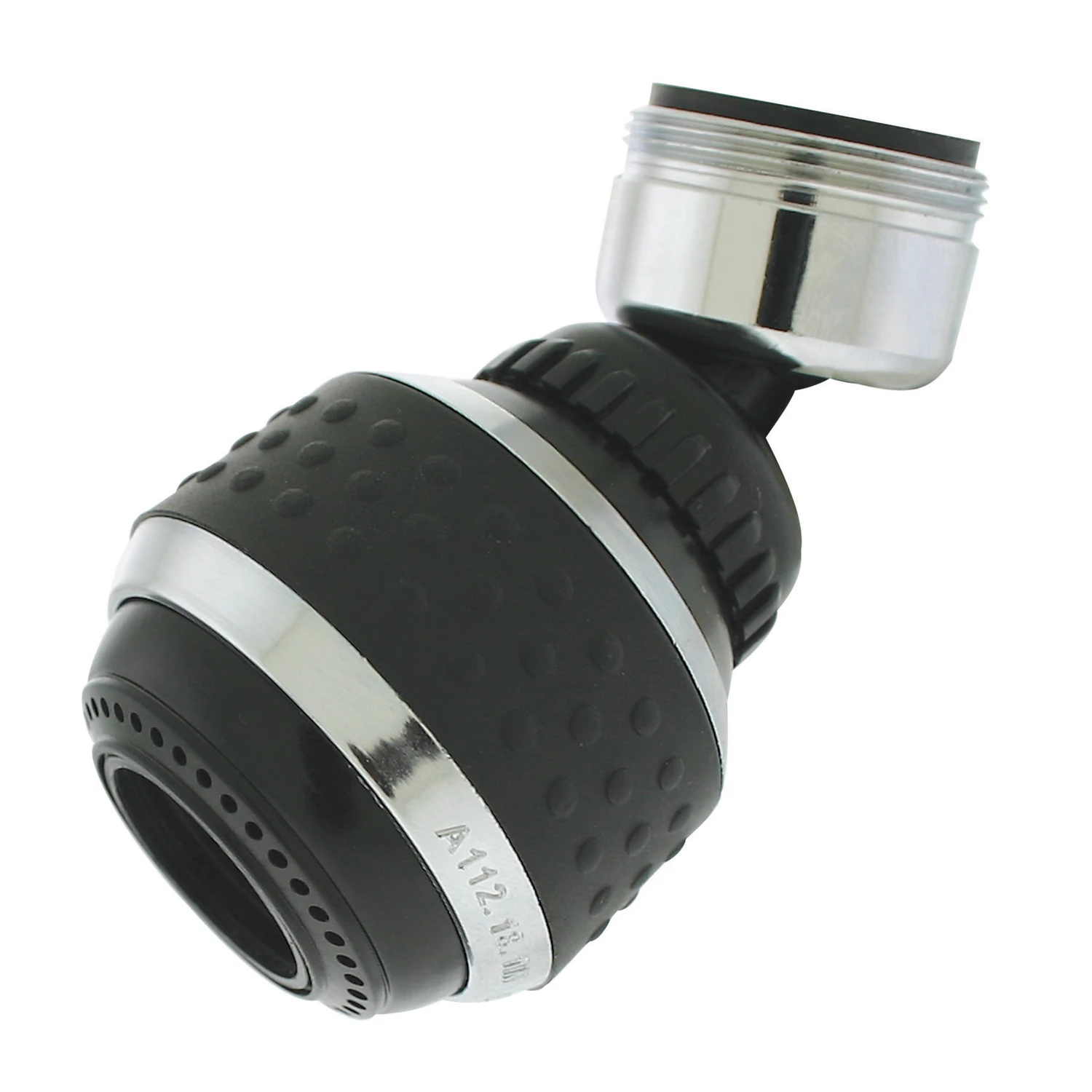 Pp800-215lf Chrome Plated Dual Thread Swivel Sprayrator 15/16 In.-27 X 55/64 In.-27