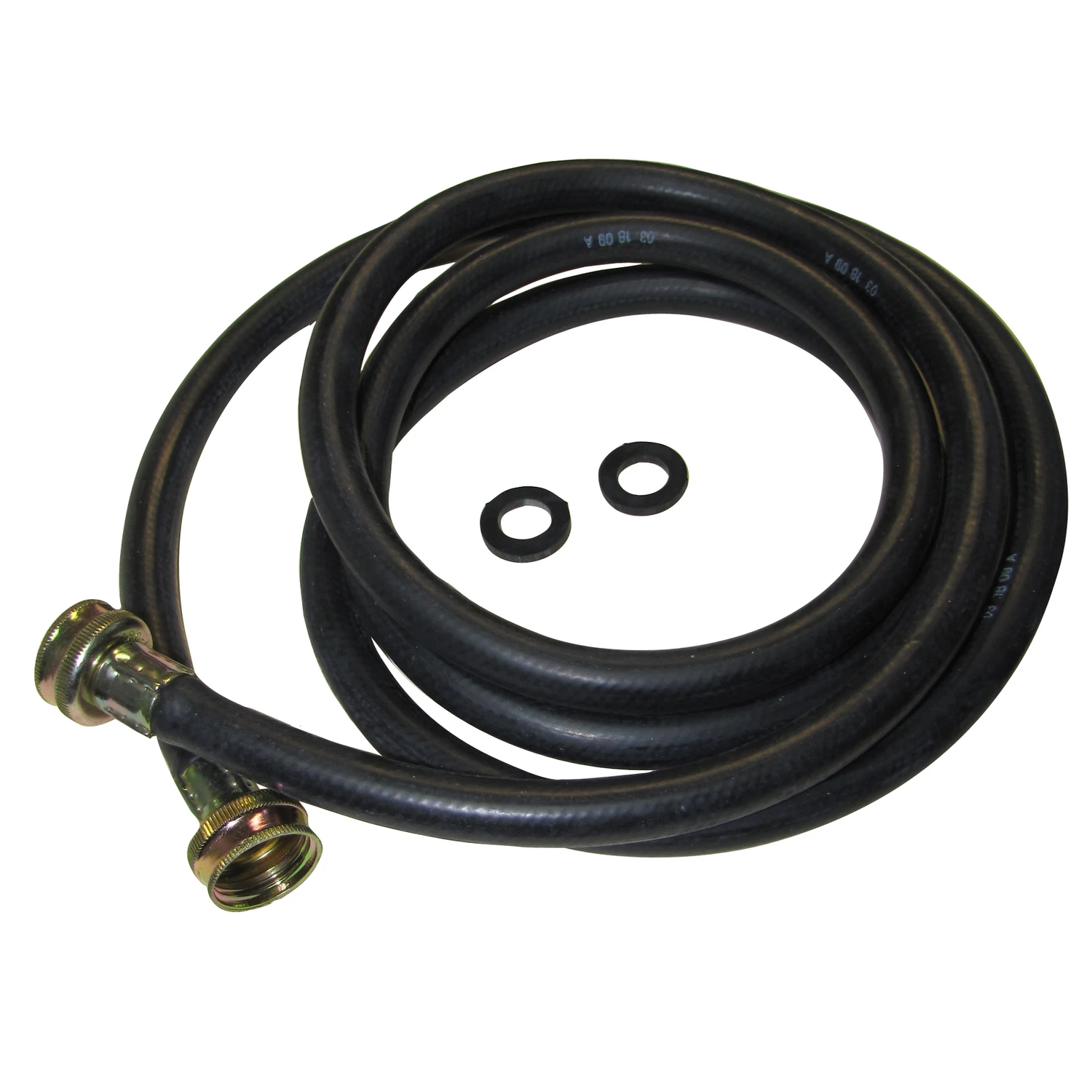 3/4 In. Female Hose Thread X 3/4 In. D 8 Ft. Rubber Washing Machine Hose