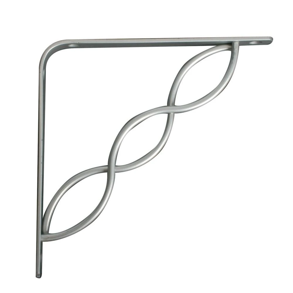 Concord 7.75 In. L X 0.75 In. W Satin Nickel Decorative Shelf Bracket - 50 Lb Capacity