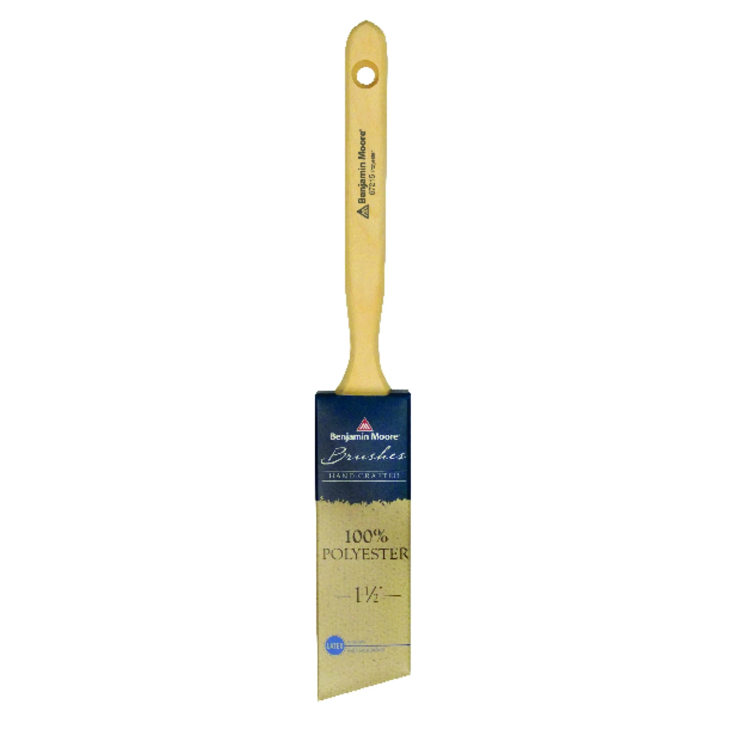 1-1/2 In. Angle Paint Brush With Polyester Bristles And Wood Handle