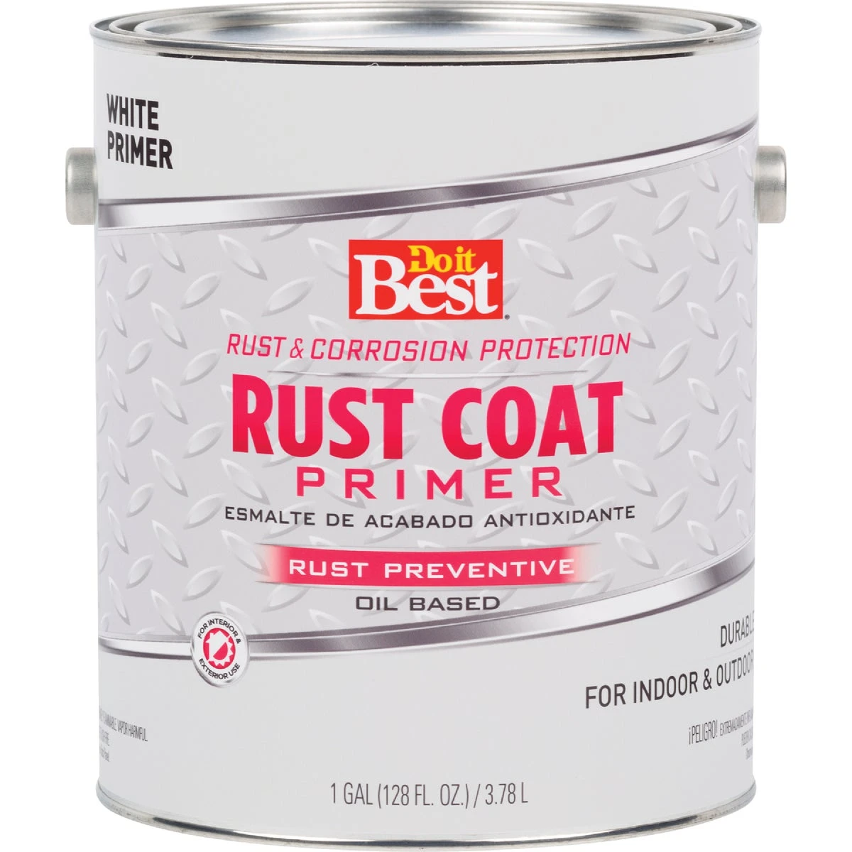 Rust Coat Enamel Primer, White, 1 Gallon, Model 203708d