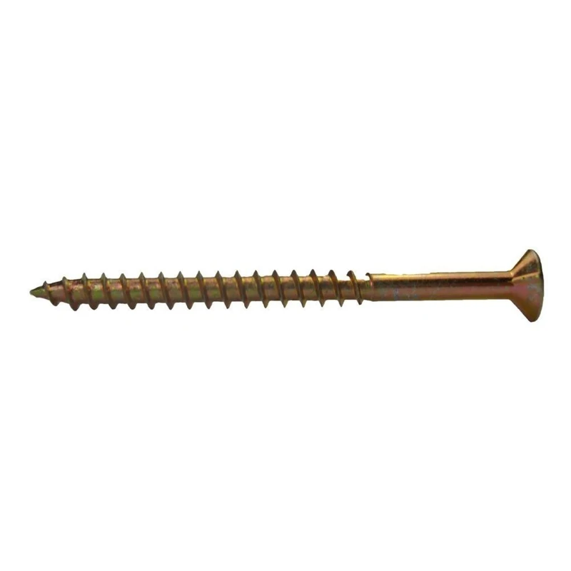 #8 2-1/2 Inch Philips Bugle-head Drywall Screws, Gold Zinc Finish, 25 Lb