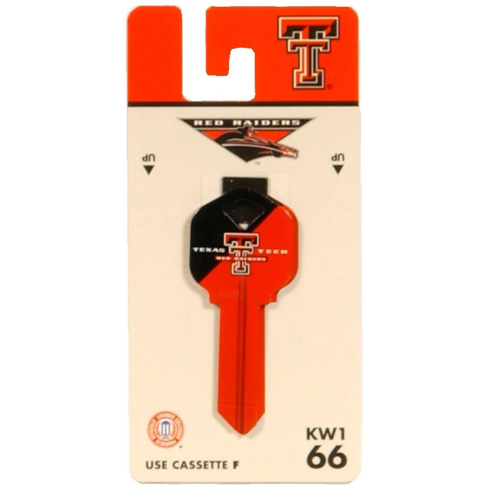 Hillman Texas Tech Red Raiders Brass House Key Blank #66 For Kwikset Locks