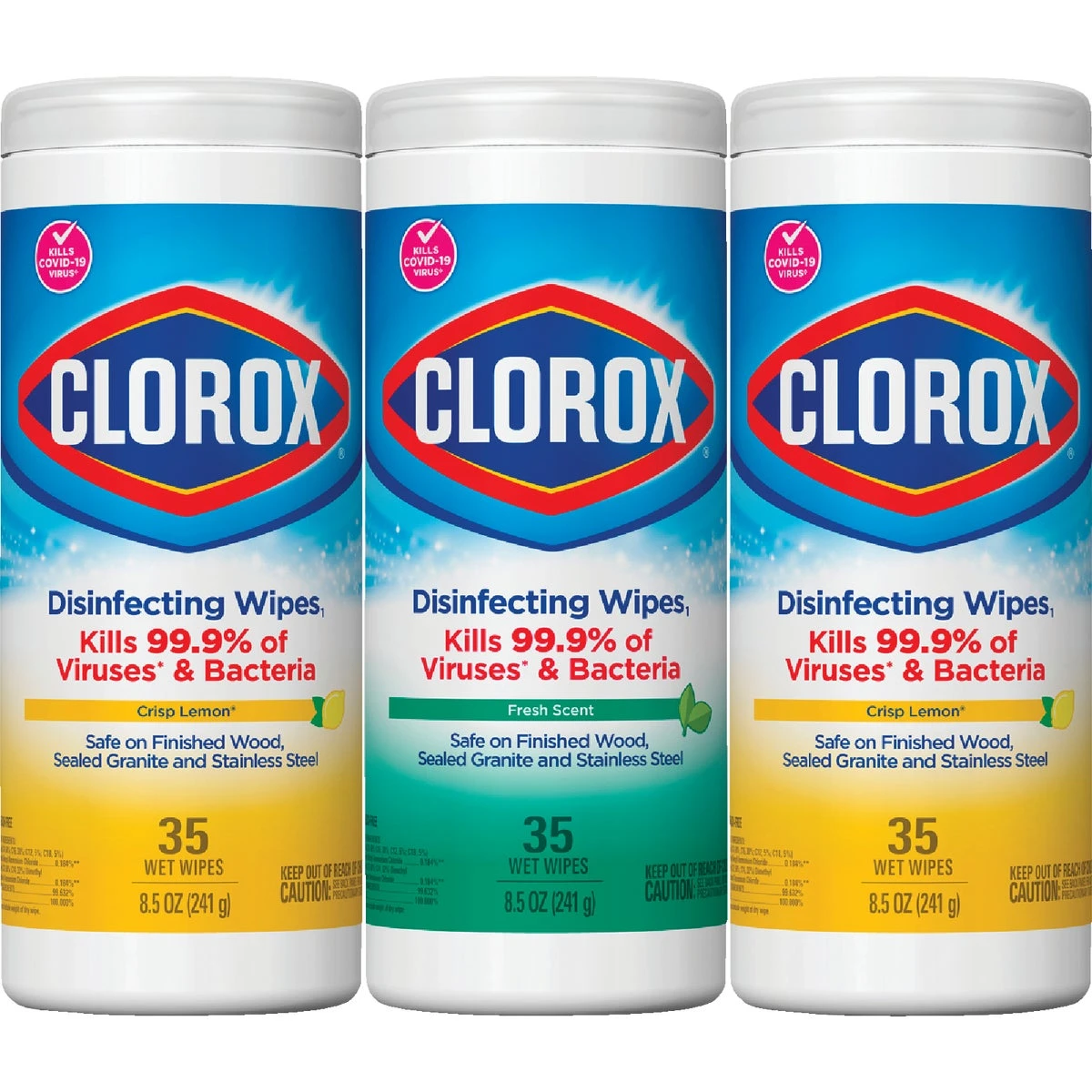 Clorox 30112 Disinfecting Wipes, Crisp Lemon, Fresh