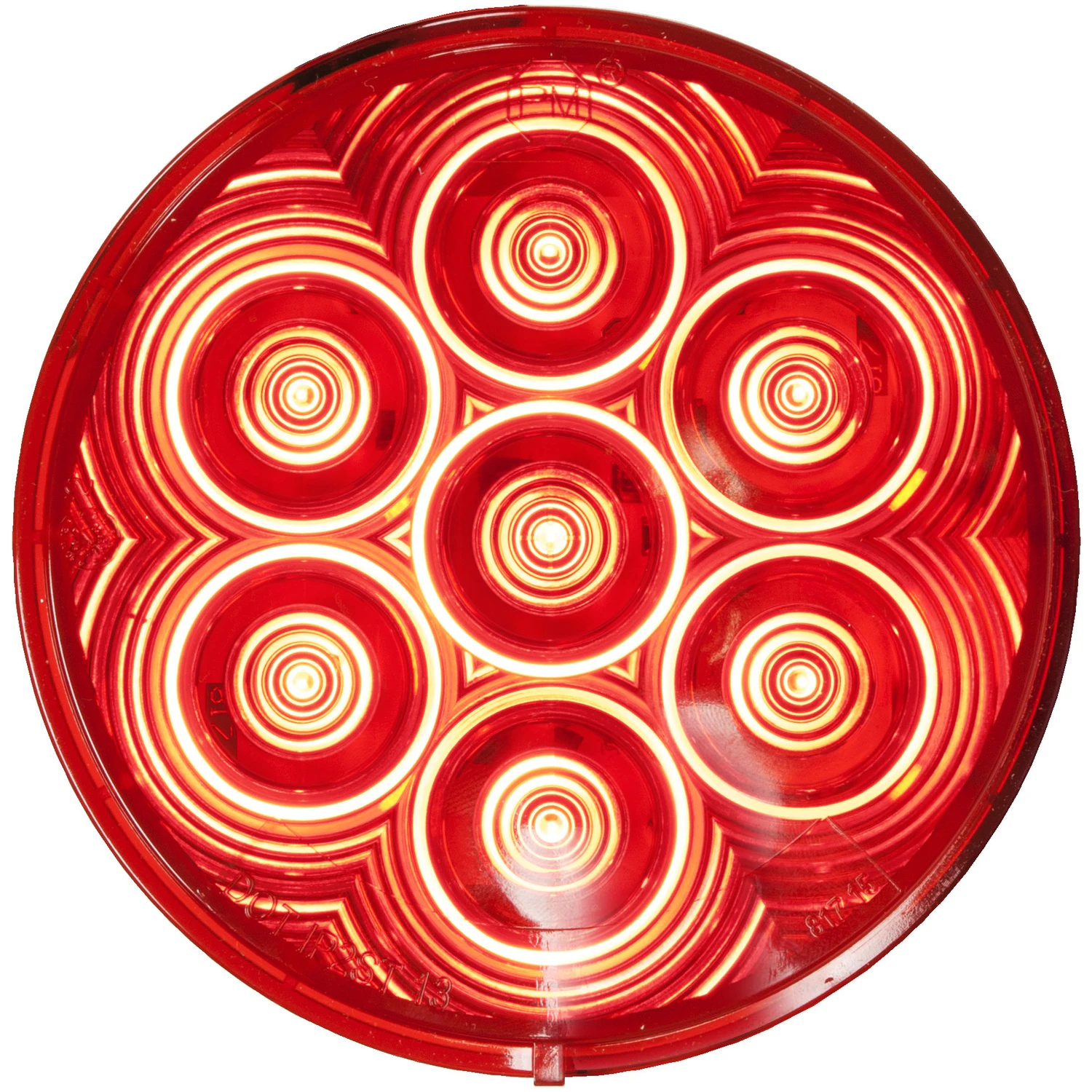 Round 9-16 Volt Red Stop, Tail, And Turn Light Kit