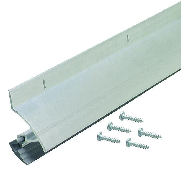 1-7/8 In. X 36 In. Silver Drip Cap Door Sweep With Vinyl Seal