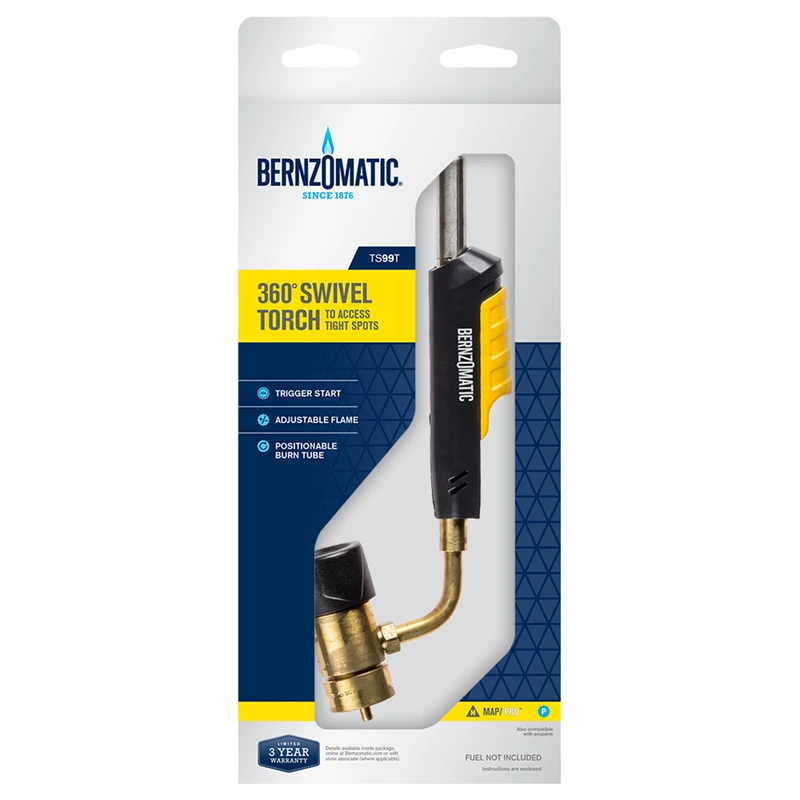 Ts99t Swivel Torch Head With Adjustable Flame And Trigger Start Ignition