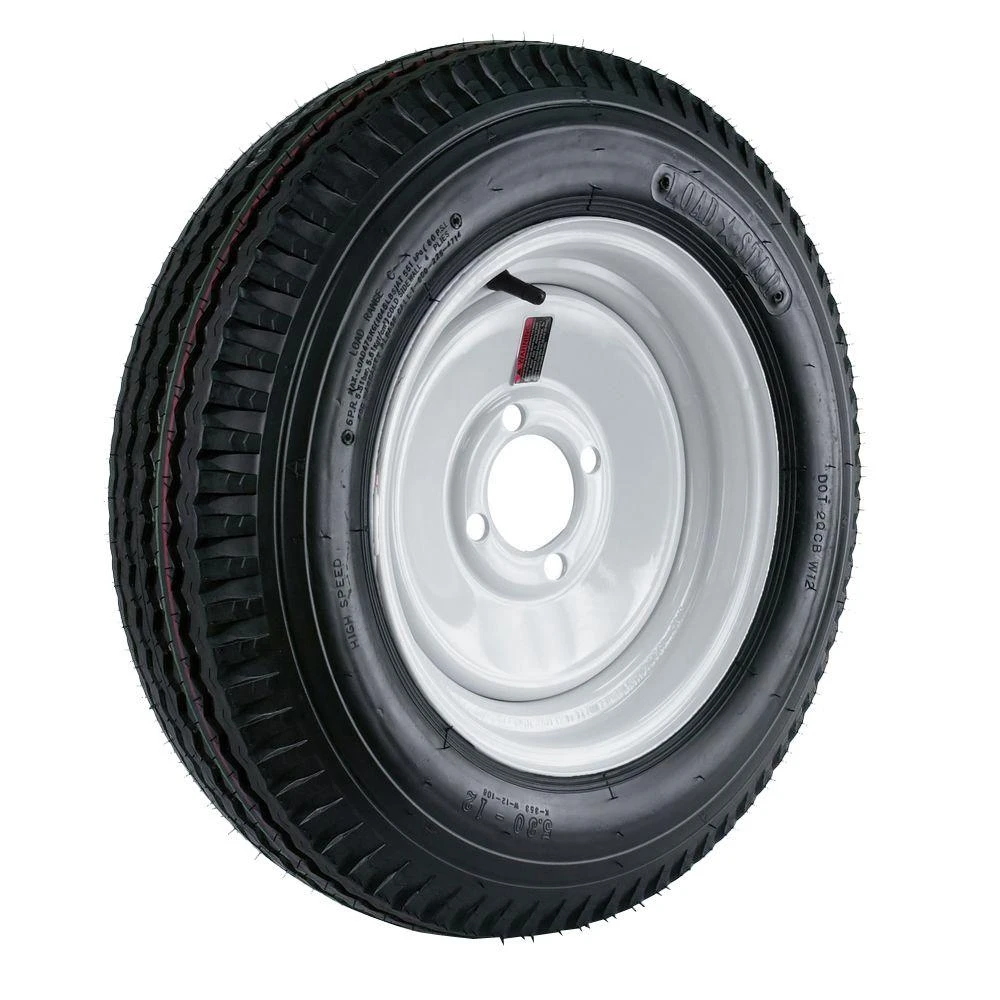 Loadstar Trailer Tire & 4-Hole Wheel 5.30-12 LRC