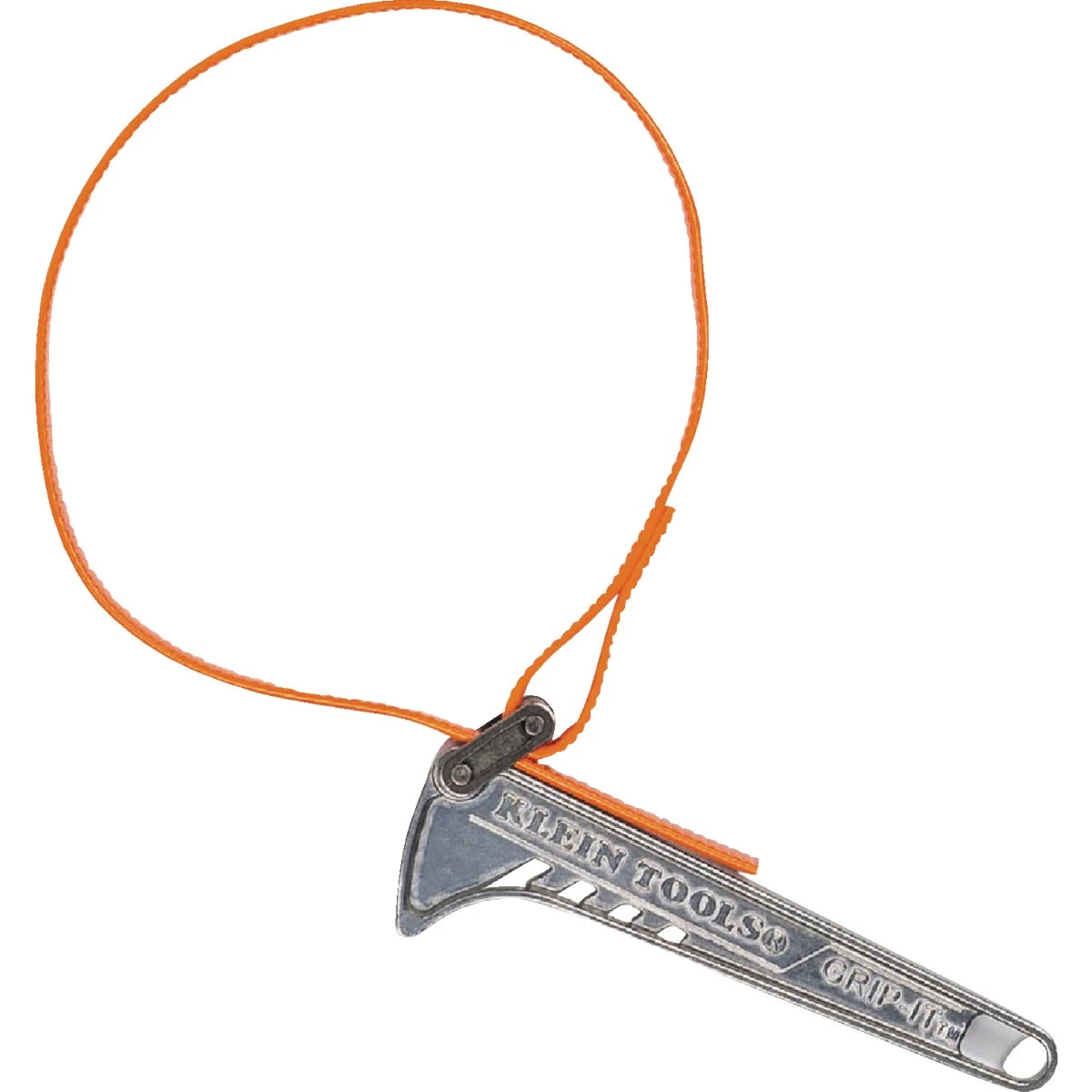 Grip-It Strap Wrench, Orange, 1-1/2 to 4 In., 6 In. Handle