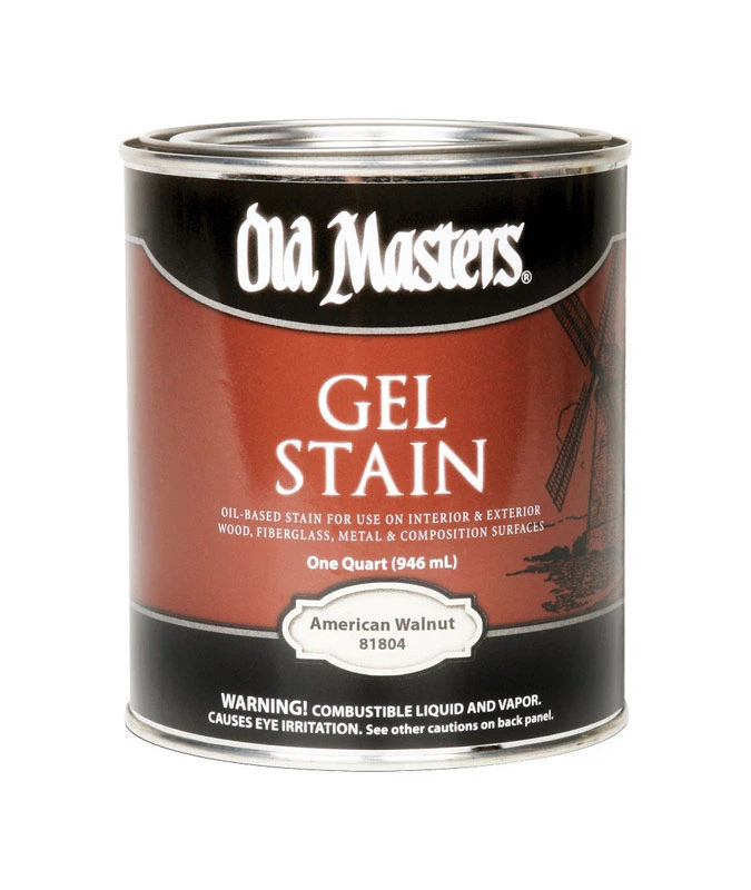 Gel Stain, Oil-Based, American Walnut, 1-Qt.