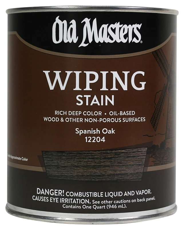 Wiping Stain, Oil-Based, Spanish Oak, 1-Qt.