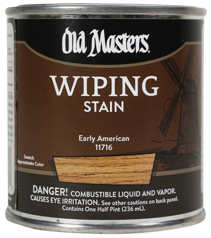 Wiping Stain, Oil-Based, Early American, 1/2-Pt.