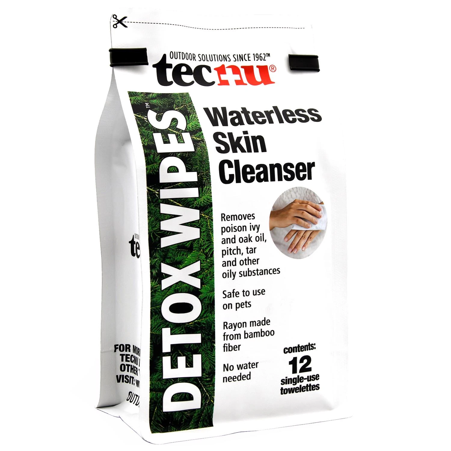 108831 Tecnu Detox Wipes, 12 Count