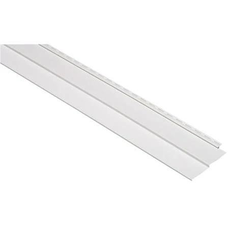 Forest Ridge Double 4 In. Vinyl Siding, White, 12.6', .042" Thick, 24 Pieces/carton