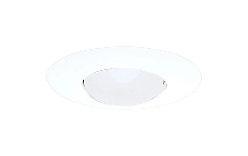 Open Trim For Light Fixture, White, 6-In.