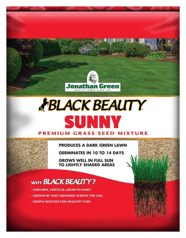 Black Beauty Full Sun Grass Seed Mixture, 25 Lbs., Covers 21,250 Sq. Ft.