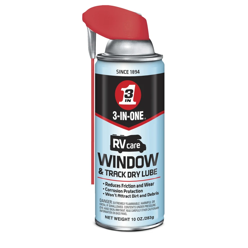 RV Window & Track Dry Lube, 3-In-1, 10 oz.