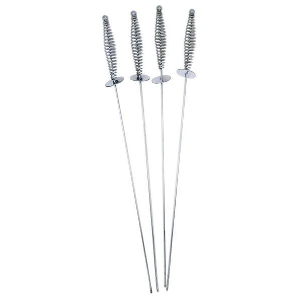 Mr. BAR-B-Q 40331Y Spiral Skewer, 17 in OAL, Steel Head, Cool Touch, Easy Grip Handle
