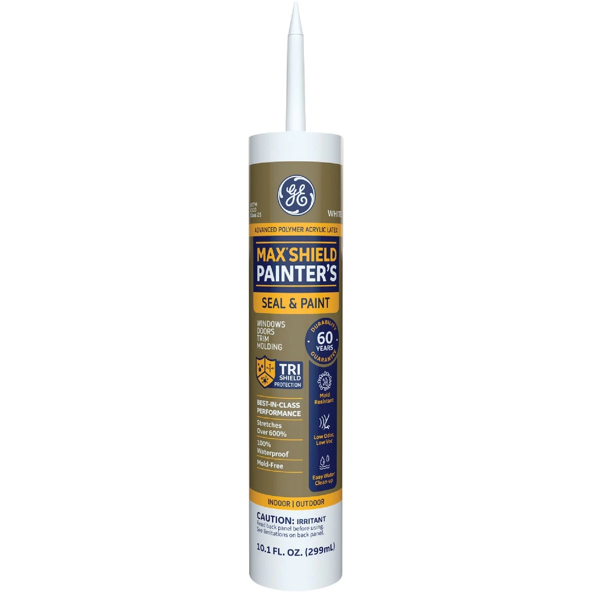 Ge Max Shield Painters 10.1 Oz. White Advanced Polymer Acrylic Latex Sealant (map410wt)