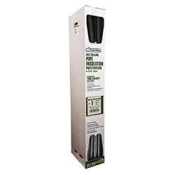 Tubular Pipe Insulation, Polyethylene Foam, Gray, For 1 or 3/4 In. Pipes, 6 Ft.