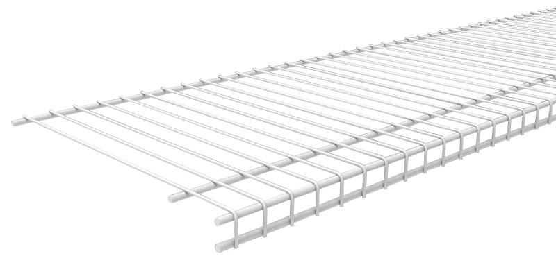 Superslide Wire Shelf, White, 12-In. x 12-Ft.
